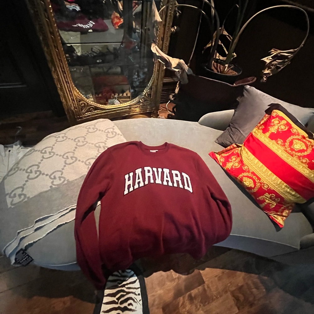 Harvard Burgundy Crewneck Sweater